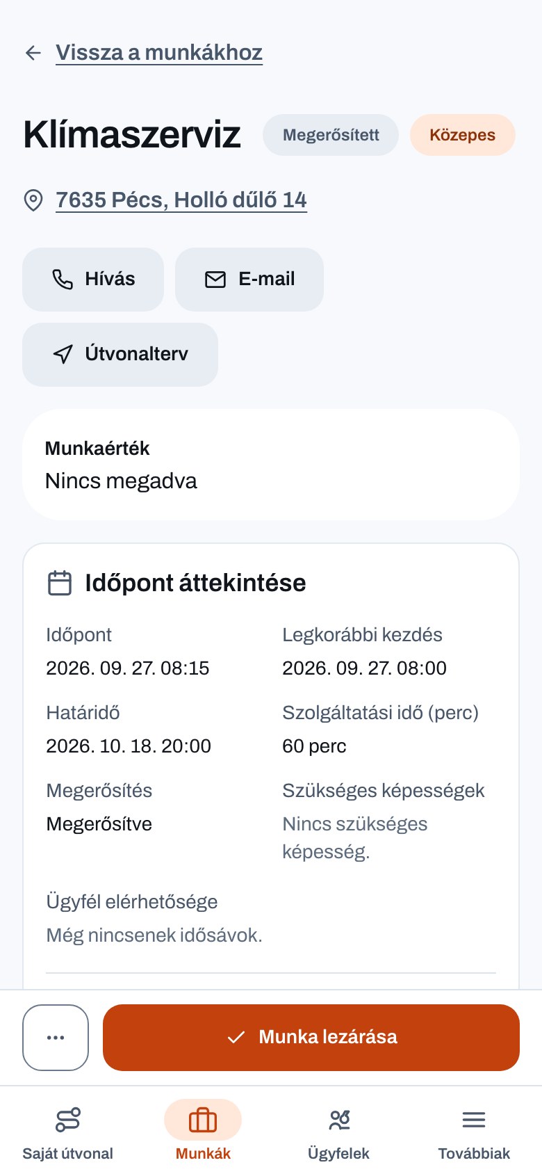 Szerelői nézet az RDO-ban